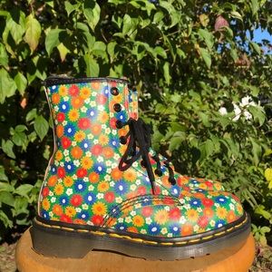Dr. Martens Floral Daisy Boots